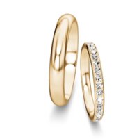 Eheringe Delight/Heaven mit Diamant-Pavé 0,46ct