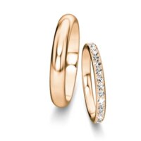 Eheringe Delight/Heaven mit Diamant-Pavé 0,46ct