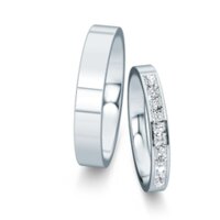 Eheringe Infinity mit Diamant-Pavé 0,22ct