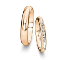 Eheringe Delight/Heaven mit Diamant-Pavé 0,24ct