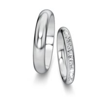 Eheringe Delight/Heaven mit Diamant-Pavé 0,24ct