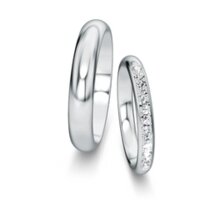 Eheringe Delight/Heaven mit Diamant-Pavé 0,24ct