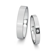 Eheringe Infinity mit Diamant 0,03ct