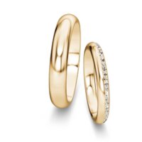 Eheringe Delight/Heaven mit Diamant-Pavé 0,17ct