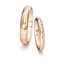 Eheringe Delight/Heaven mit Diamant-Pavé 0,17ct