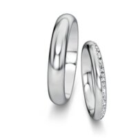 Eheringe Delight/Heaven mit Diamant-Pavé 0,17ct