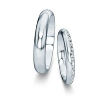 Eheringe Delight/Heaven mit Diamant-Pavé 0,17ct