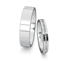 Eheringe Infinity mit Diamanten 0,13ct