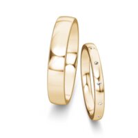 Eheringe Modern/Romance mit Diamant 0,06ct