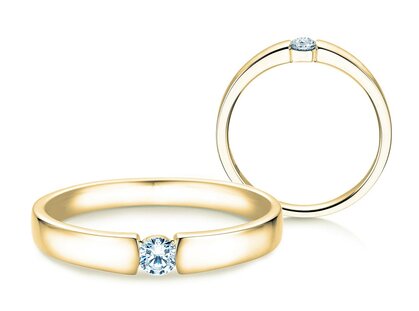 Verlobungsring Infinity Petite in Gelbgold