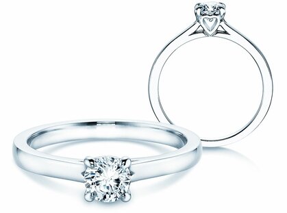 Verlobungsring Romance in Platin 950/- mit Diamant 0,50ct G/SI