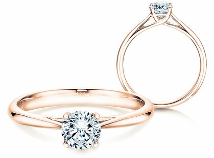 Verlobungsring Delight in 14K Roségold mit Diamant 0,50ct G/SI