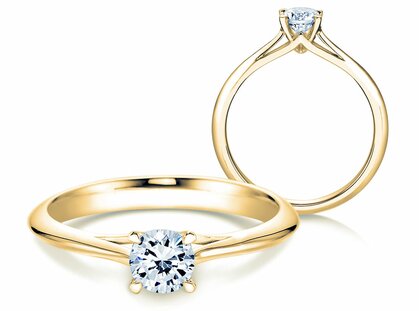 Verlobungsring Heaven 4 in 14K Gelbgold mit Diamant 0,50ct G/SI