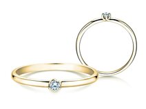 Verlobungsring Melody in 14K Gelbgold mit Diamant 0,07ct G/SI