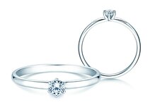 Verlobungsring Melody in Platin 950/- mit Diamant 0,20ct G/SI