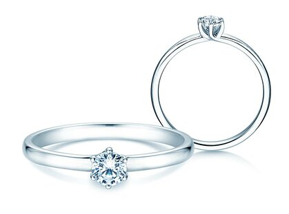 Verlobungsring Melody in Platin 950/- mit Diamant 0,25ct G/SI