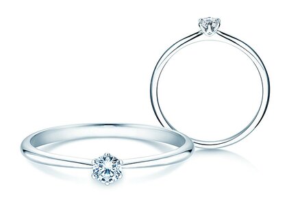 Verlobungsring Spirit in Silber 925/- mit Diamant 0,15ct H/SI