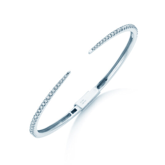 Armspange Peak in 18K Weißgold, 17cm