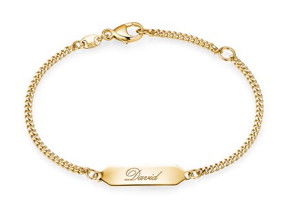Taufband Classic in 14K Gelbgold, 14cm
