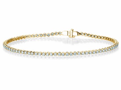 Tennisarmband in 18K Gelbgold