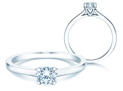 Verlobungsring Romance in Platin 950/- mit Diamant 0,40ct G/SI