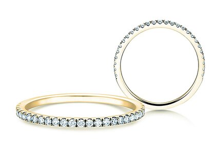 Verlobungsring Dusk in 14K Gelbgold mit Diamanten 0,25ct G/SI