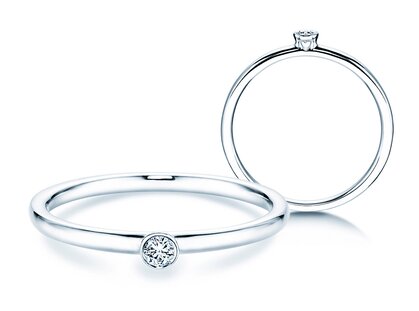 Verlobungsring Eternal in Silber 925/- mit Diamant 0,05ct H/SI