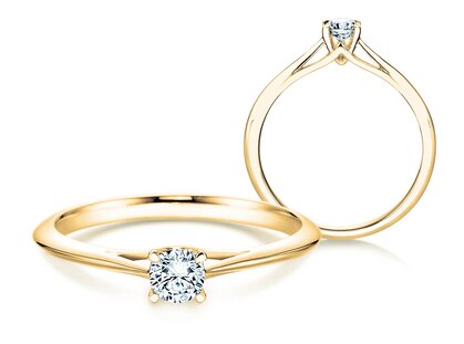 Verlobungsring Heaven 4 in 18K Gelbgold mit Diamant 0,40ct G/SI