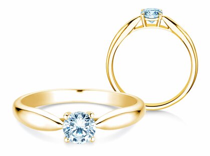 Verlobungsring Joy in 14K Gelbgold mit Diamant 0,25ct H/SI